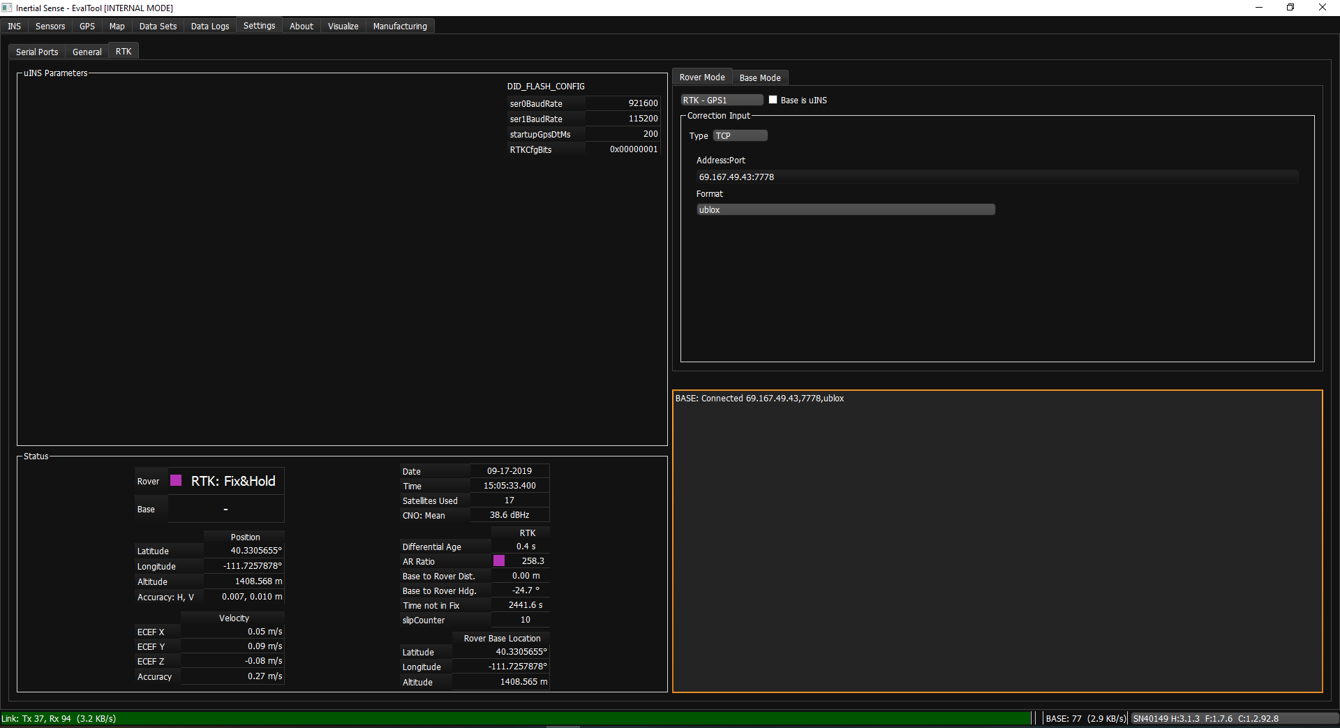 EvalTool RTK